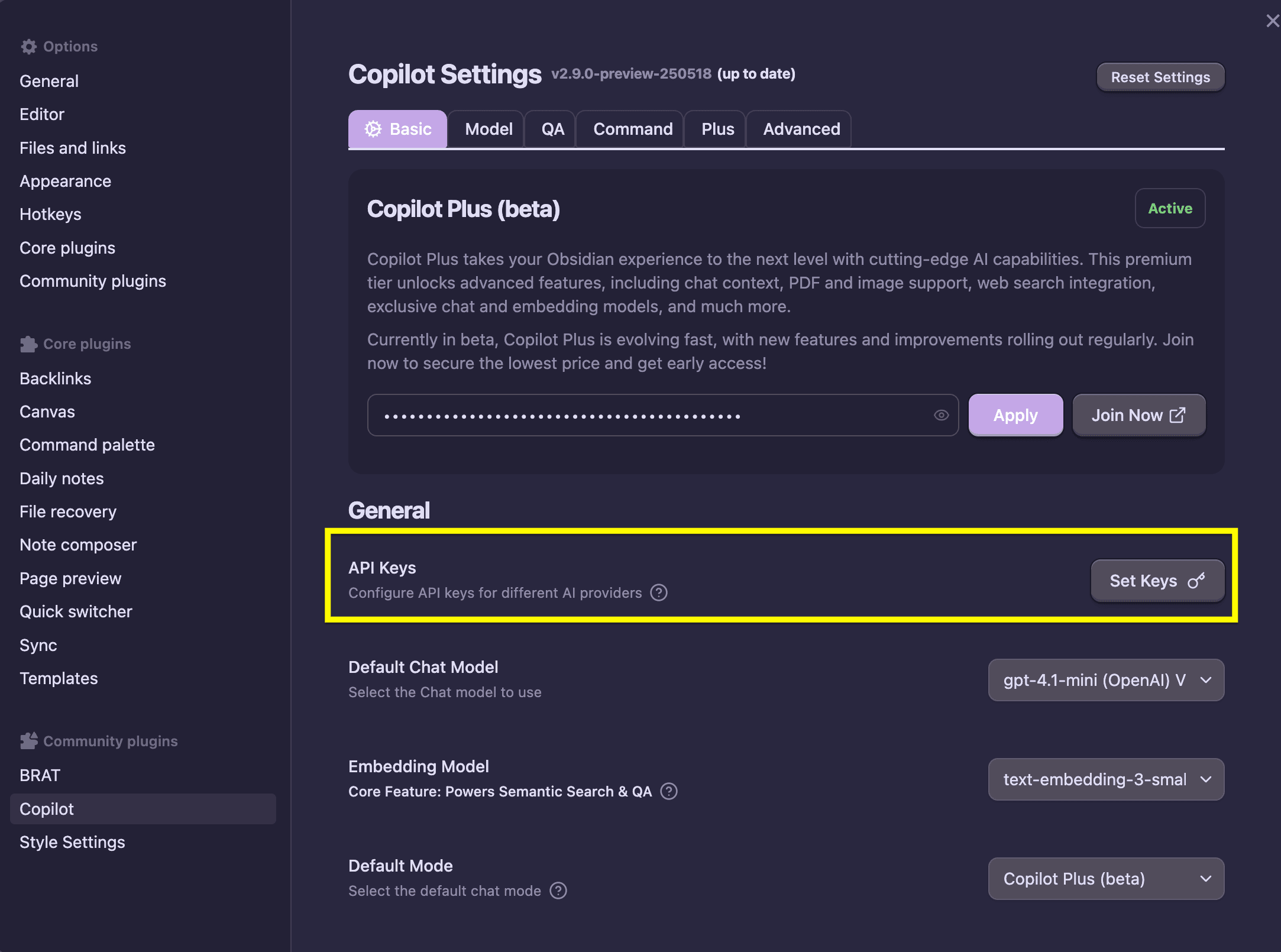 OpenAI Setting 1