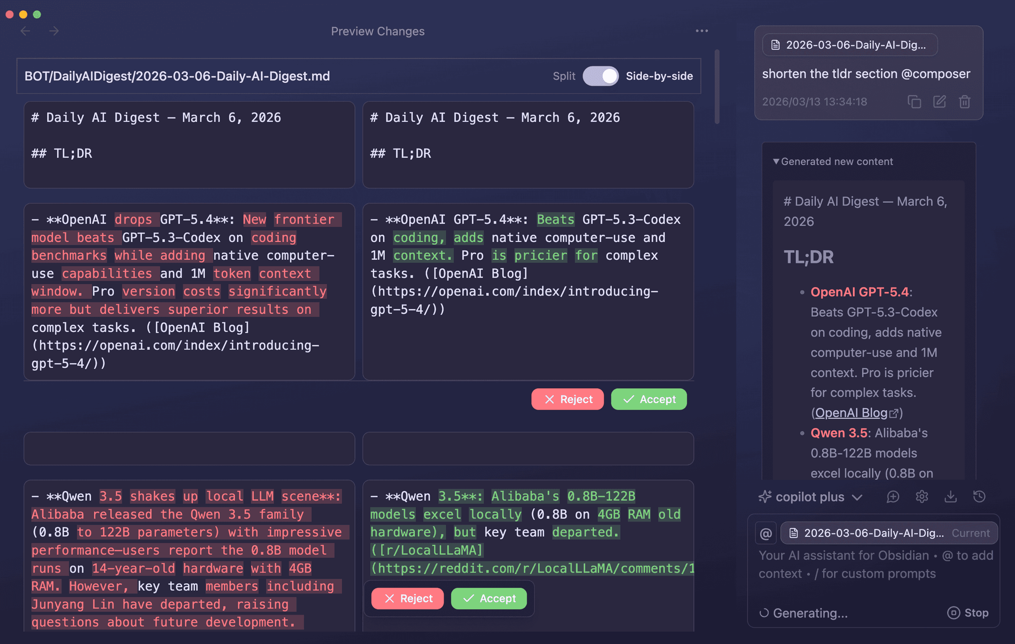 Copilot for Obsidian - The Ultimate AI Assistant for Your Second Brain